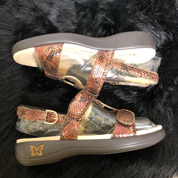 Algeria leather Velcro sling back sandals 38 - Picture 6 of 14